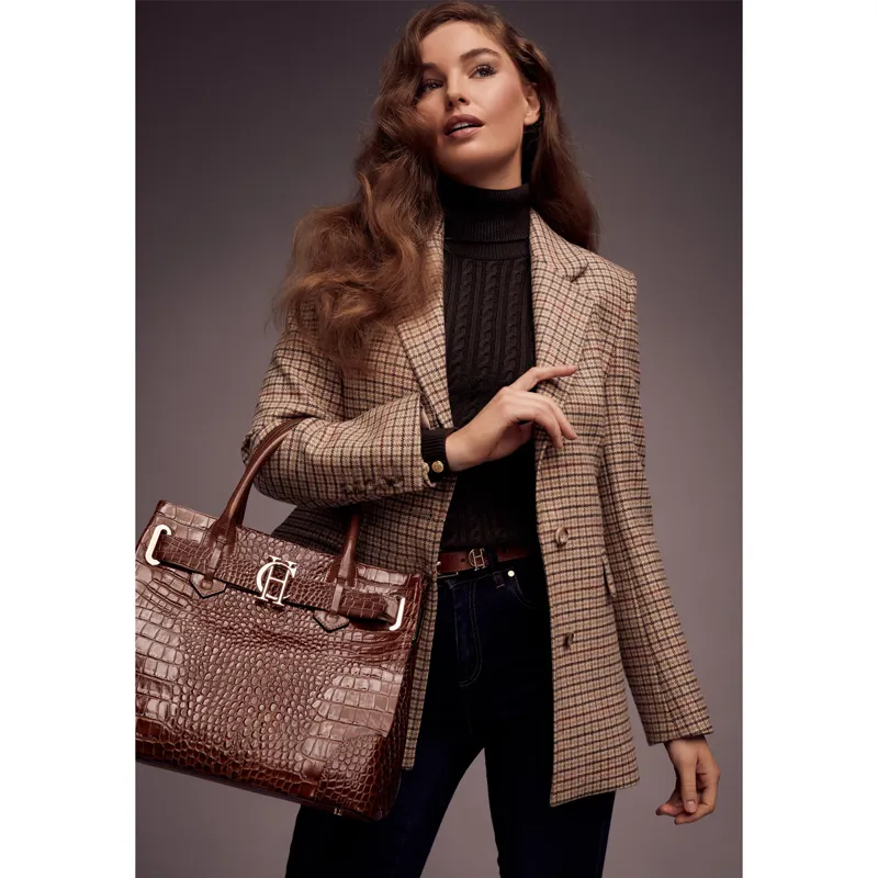 Holland Cooper The Brompton Tote - Tan Croc-6